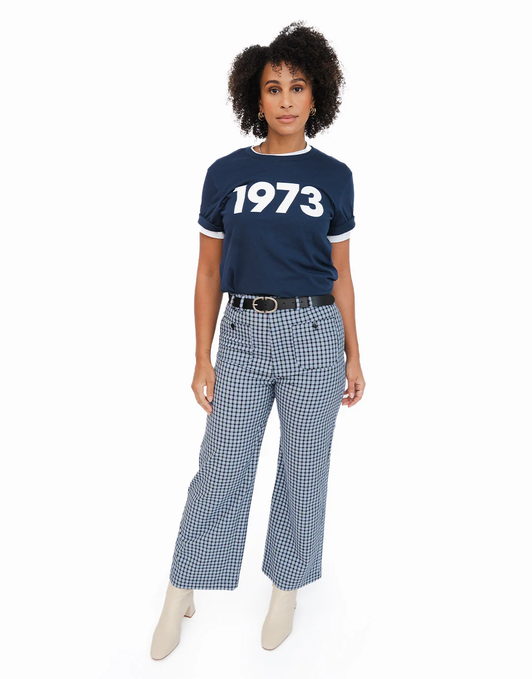 Classic 1973 Tee - Navy/White - Image 3