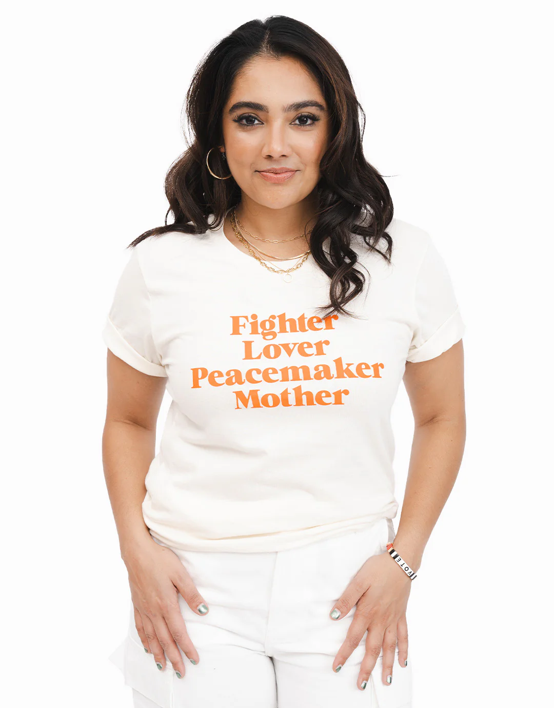 Fighter Lover Peacemaker Mother T-Shirt - Image 3