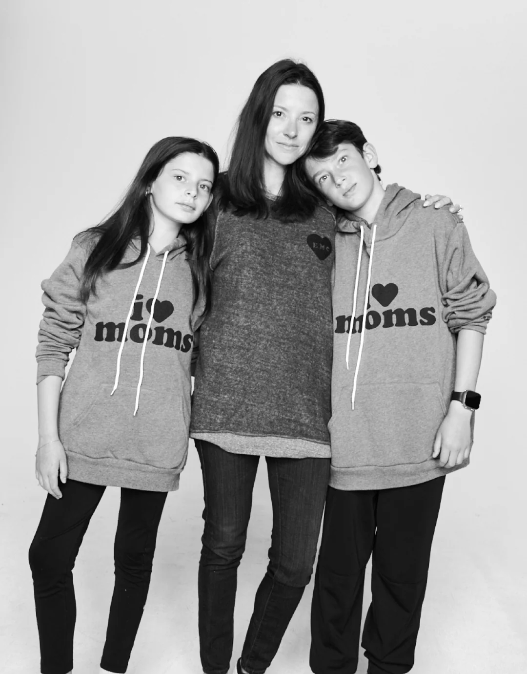 I Love Moms Hoodie - Image 3